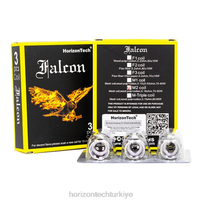 HorizonTech Falcon bobinler (3'lü paket) m2 örgü bobini 0.16ohm L26T164 Horizon Tech Vape Coils