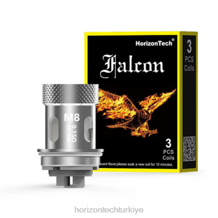 HorizonTech Falcon bobinler (3'lü paket) m8 0,15ohm (3'lü paket) L26T168 Horizontech Disposable Vape