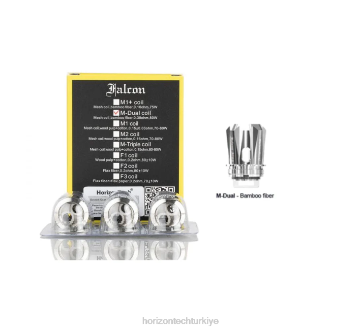 HorizonTech Falcon bobinler (3'lü paket) m-çift örgülü bobin 0.38ohm L26T165 Horizon Tech Coils