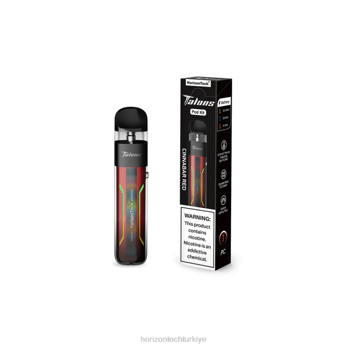 HorizonTech Talons kapsül sistemi zinober kırmızısı L26T198 Horizon Tech Vape Tank