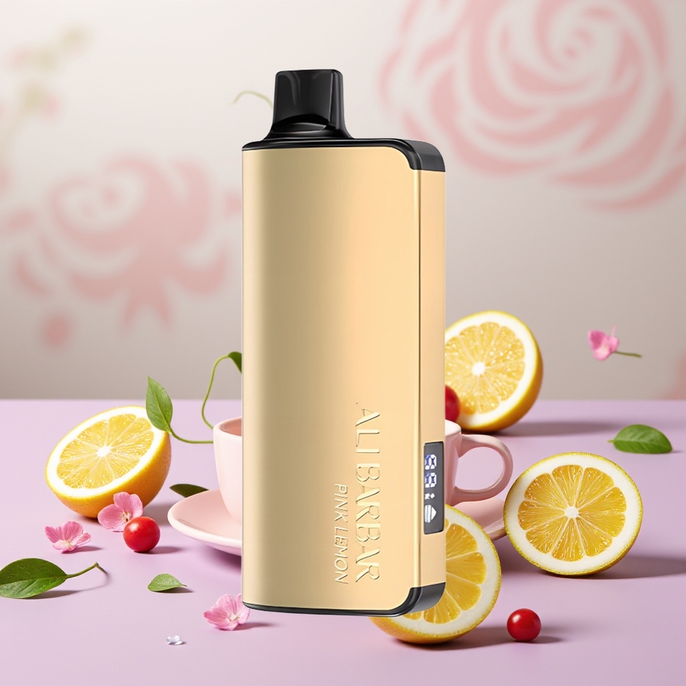 Wholesale Turkey Alibarbar Ingot 9000 Puffs 22ml 2350mah Pembe Limon