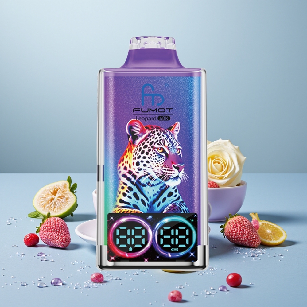 Wholesale Turkey Fumot Leopard 40K Puffs 700mAh Dual Mesh Bay Mr Mavi