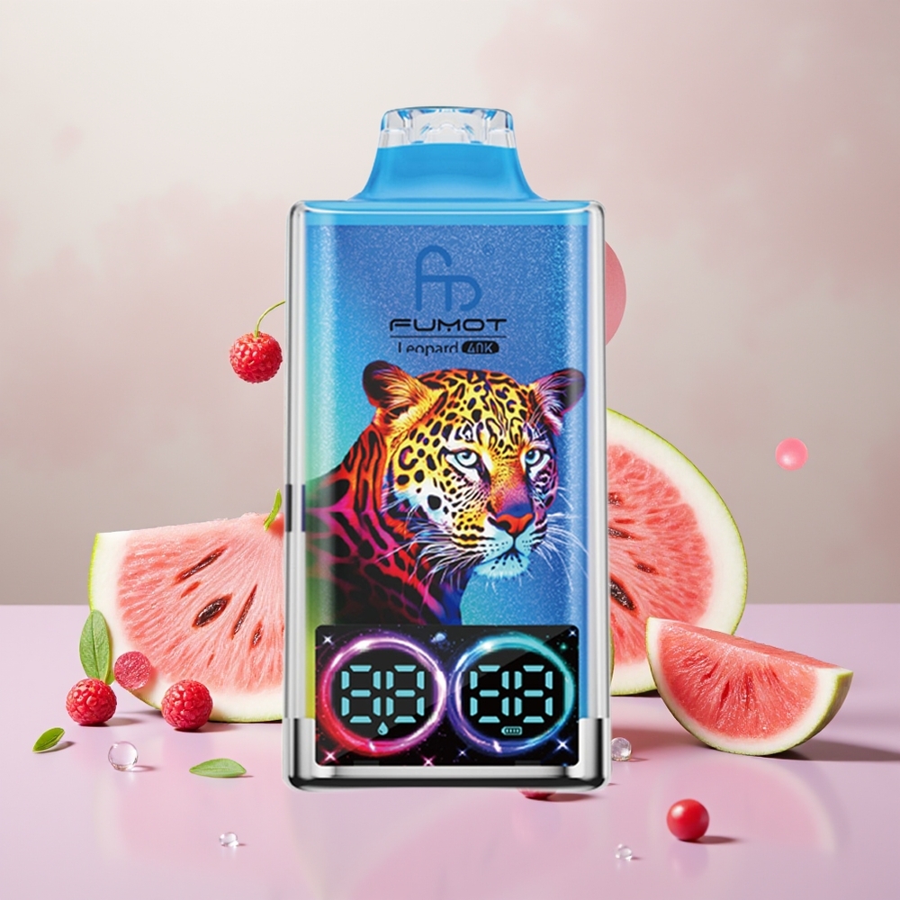 Wholesale Turkey Fumot Leopard 40K Puffs Dual Mesh Type-C Karpuzlu Sakız Aromalı Tek Kullanımlık Vape