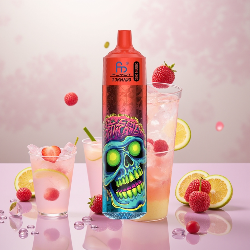 Wholesale Turkey Fumot Randm Tornado 30000 Puffs 30mL Pembe Limonata