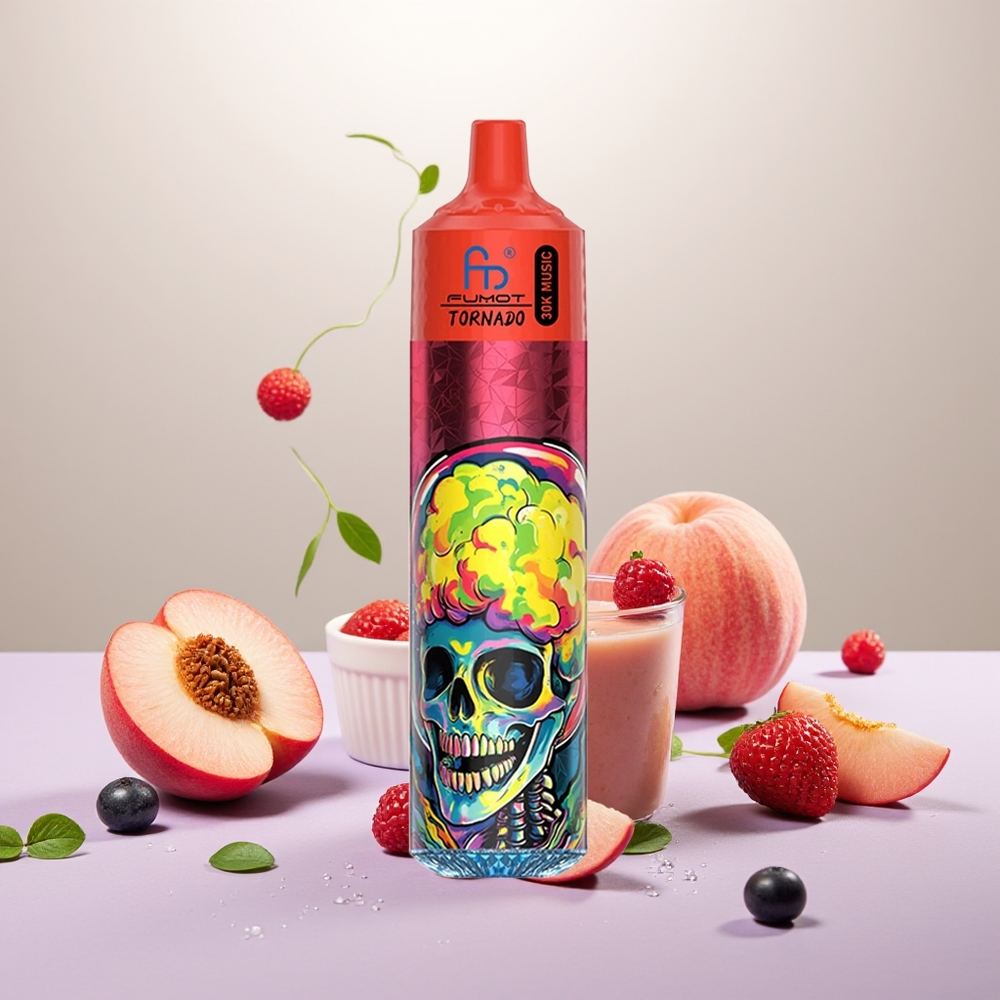 Wholesale Turkey Fumot Randm Tornado 30000 Puffs 30mL Şeftali Meyveleri