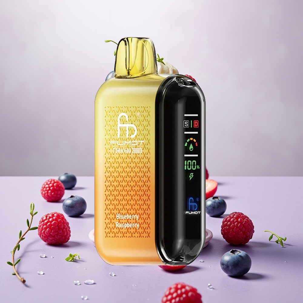 Wholesale Turkey Fumot Tornado 20000 Puffs Dual Mesh Airflow Control Ahududu Böğürtlen