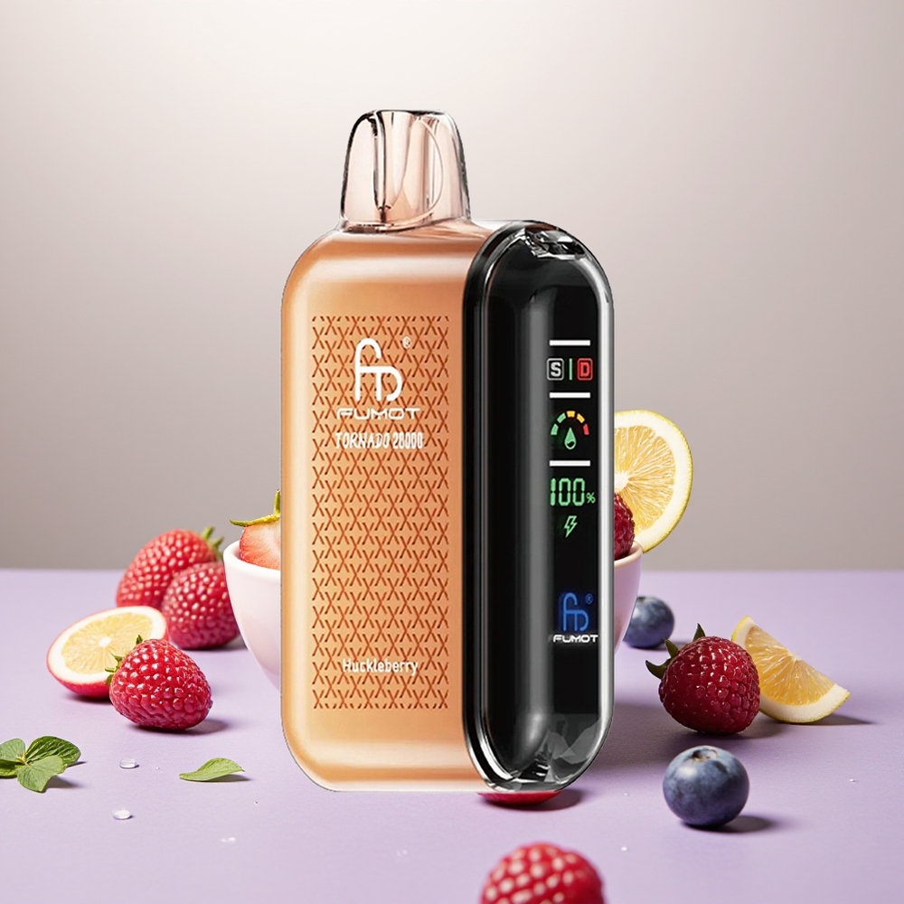 Wholesale Turkey Fumot Tornado 20000 Puffs Dual Mesh Akıllı Ekran Böğürtlen Aromalı
