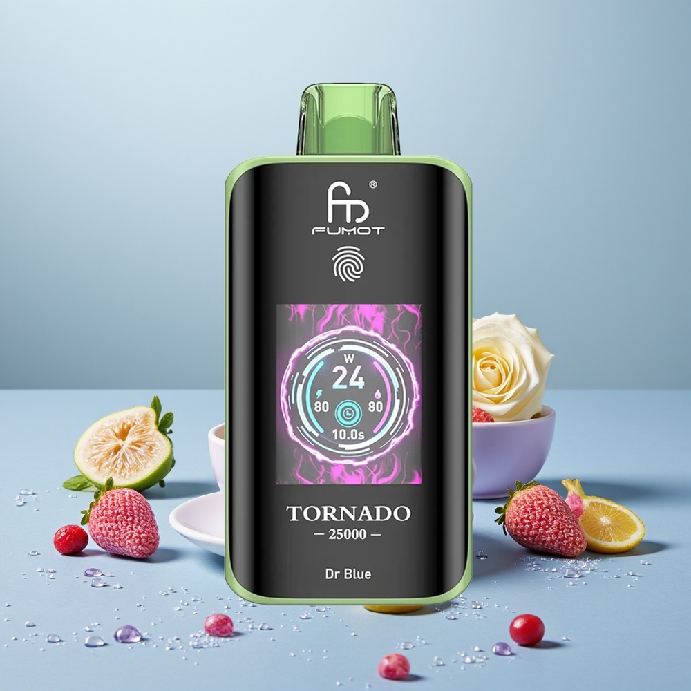 Wholesale Turkey Fumot Tornado 25000 Puffs 700mAh HD Screen Dr Mavi