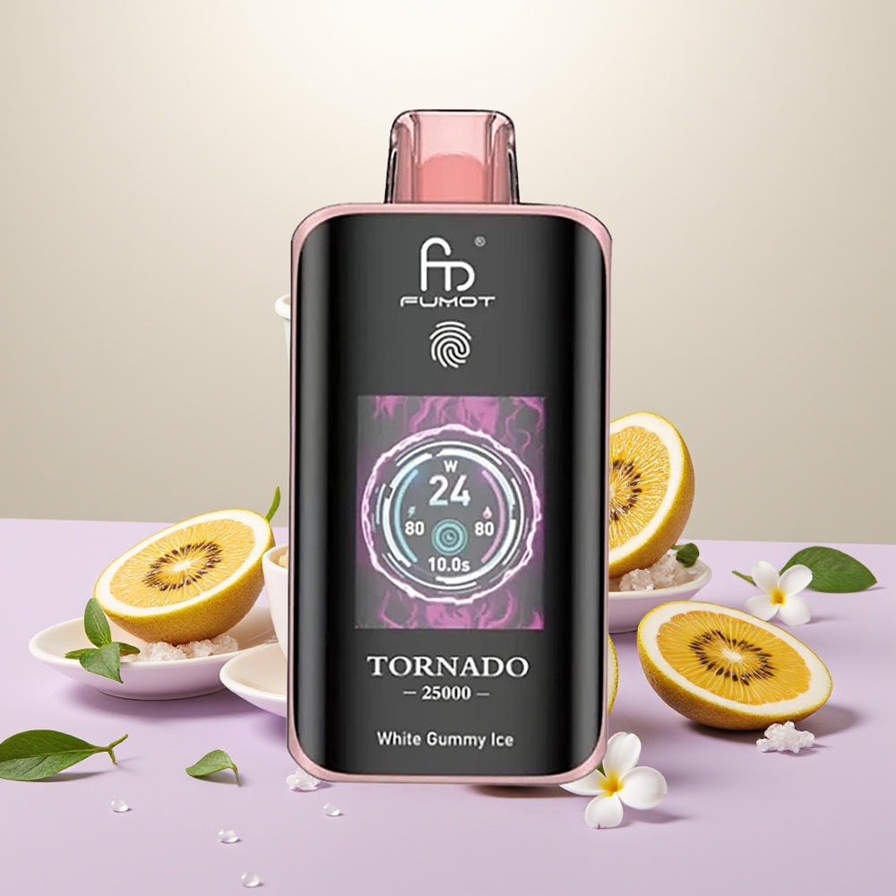 Wholesale Turkey Fumot Tornado 25000 Puffs 700mAh Rechargeable 20ml Kivi Tutku Meyvesi Guava