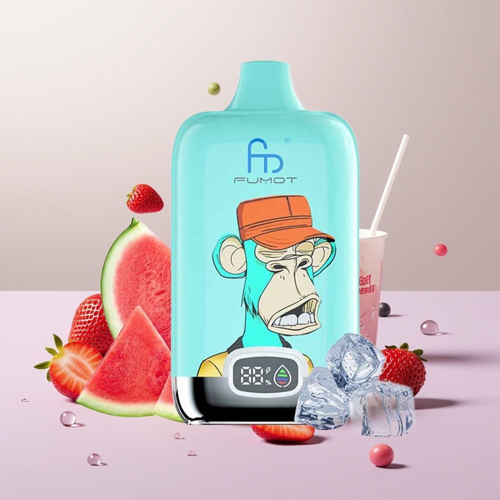 Wholesale Turkey Fumot Tornado Digital Box 12000 Puff 20ml MTL Çilekli Çörek