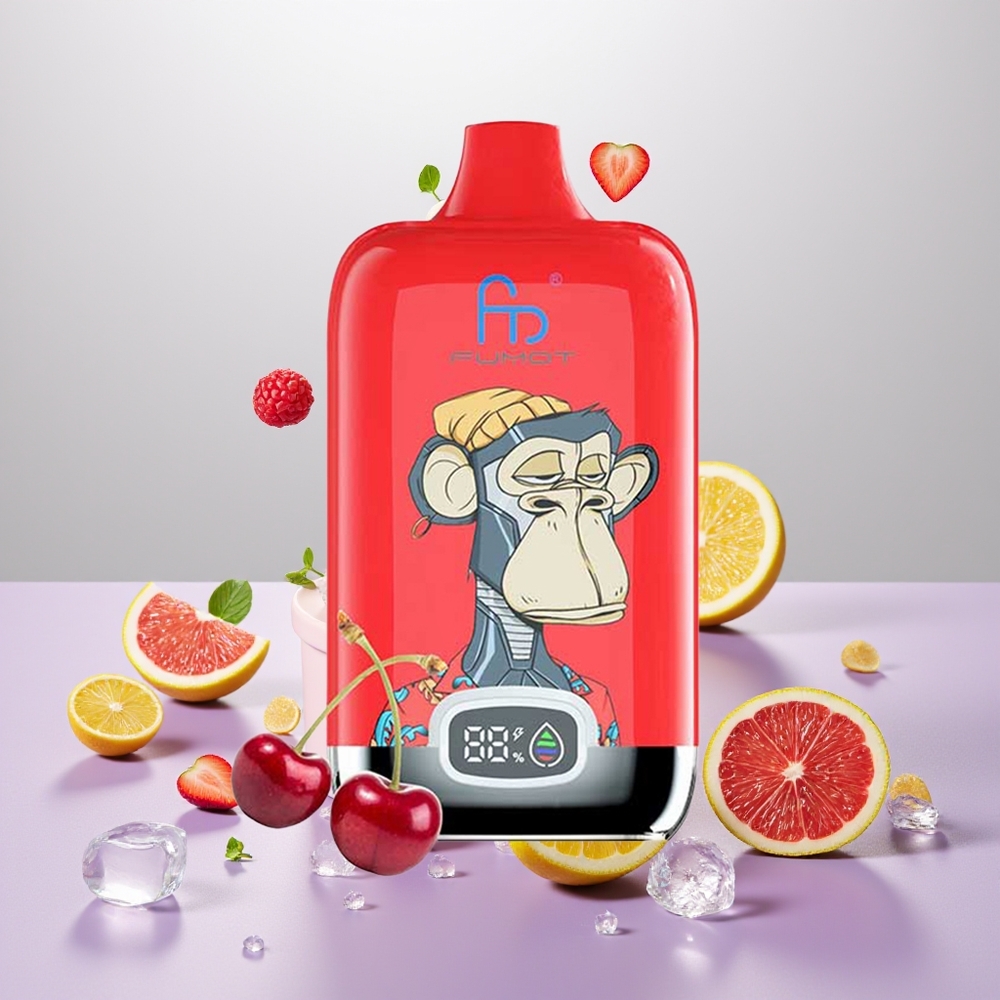 Wholesale Turkey Fumot Tornado Digital Box 12000 Puffs 20ml Buzlu Meyve Aromalı