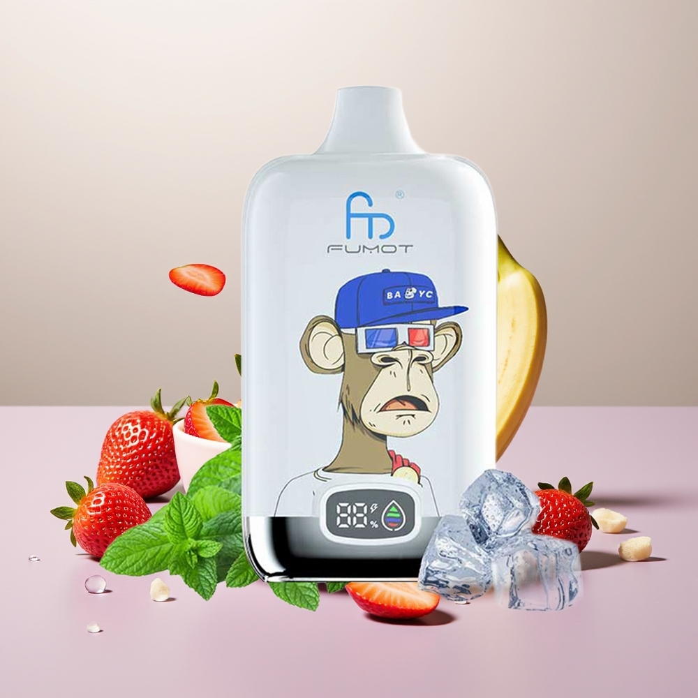 Wholesale Turkey Fumot Tornado Digital Box 12000 Puffs 20ml Çilek Muz