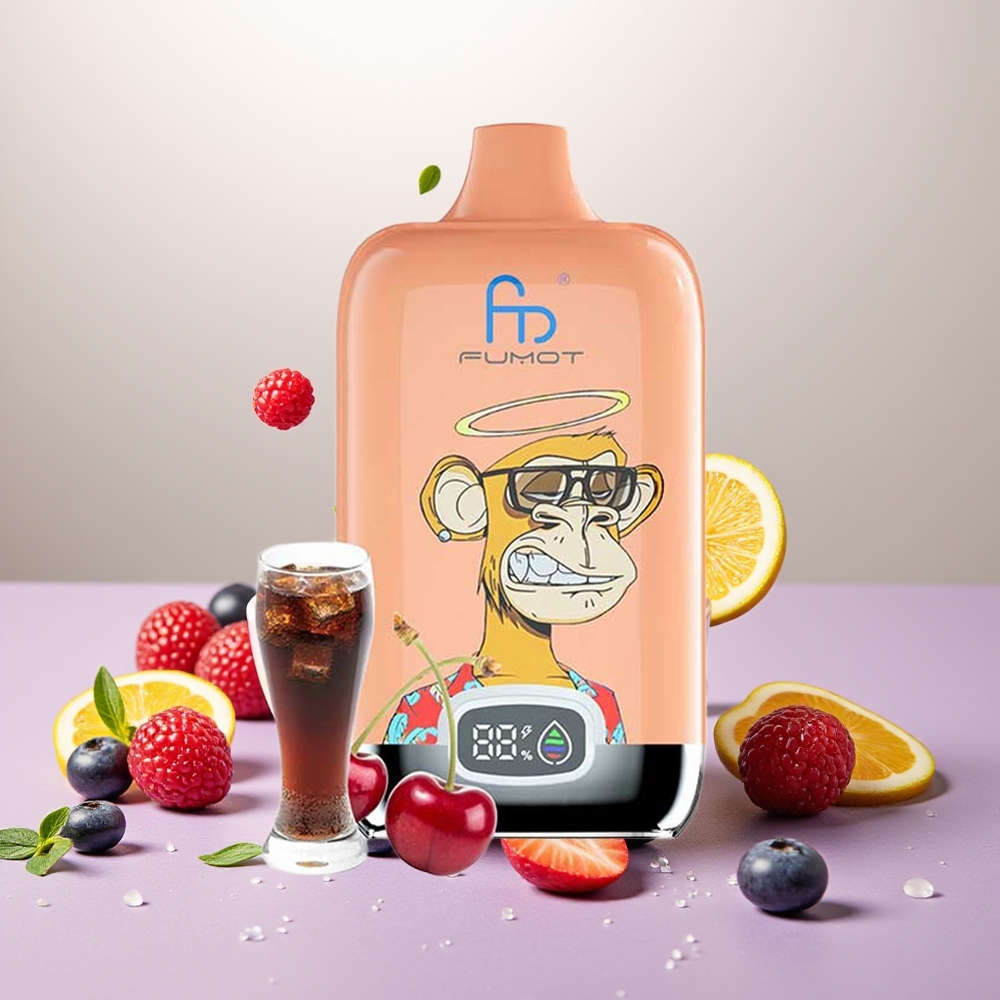 Wholesale Turkey Fumot Tornado Digital Box 12000 Puffs Mesh Coil Karışık Meyveler Tek Kullanımlık Vape