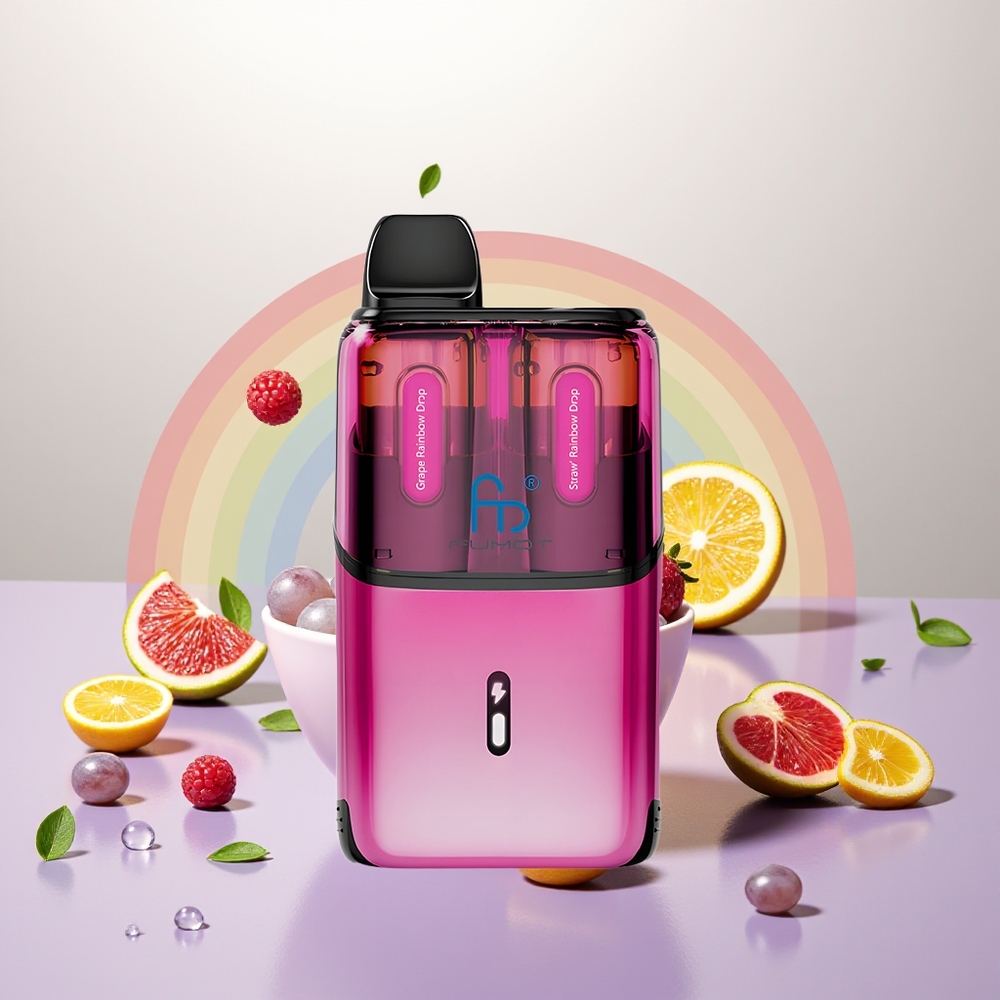 Wholesale Turkey Fumot Ultra T32000 32000 Puff 24ml Üzüm Gökkuşağı Damlaları - Çilek Gökkuşağı Damlaları