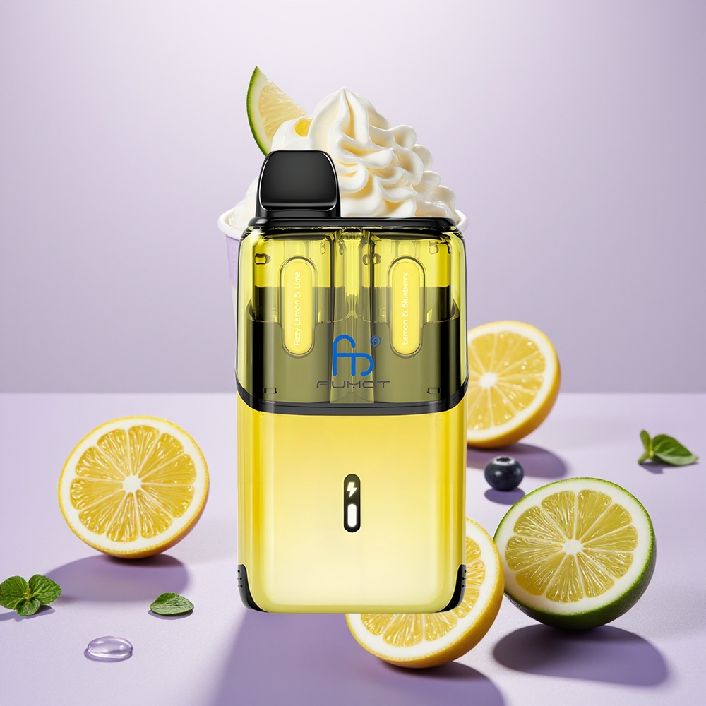 Wholesale Turkey Fumot Ultra T32000 32000 Puff Type-C Fast Şeffaf Limon & Mavi Limon & Yaban Mersini