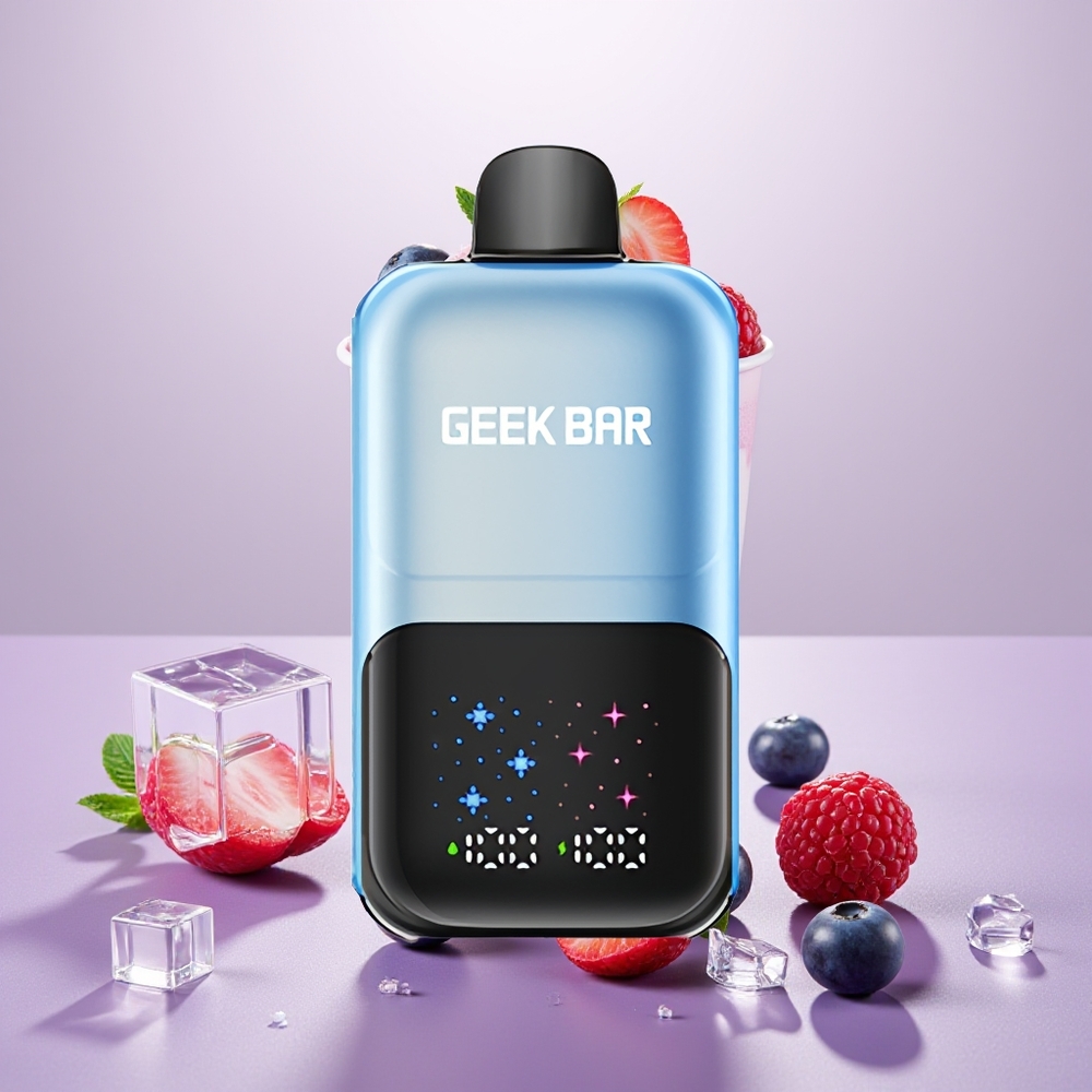 Wholesale Turkey GEEK BAR 2GO 50000 Puff 20ml Çift Hazneli Yaban Mersini Ahududu Buz