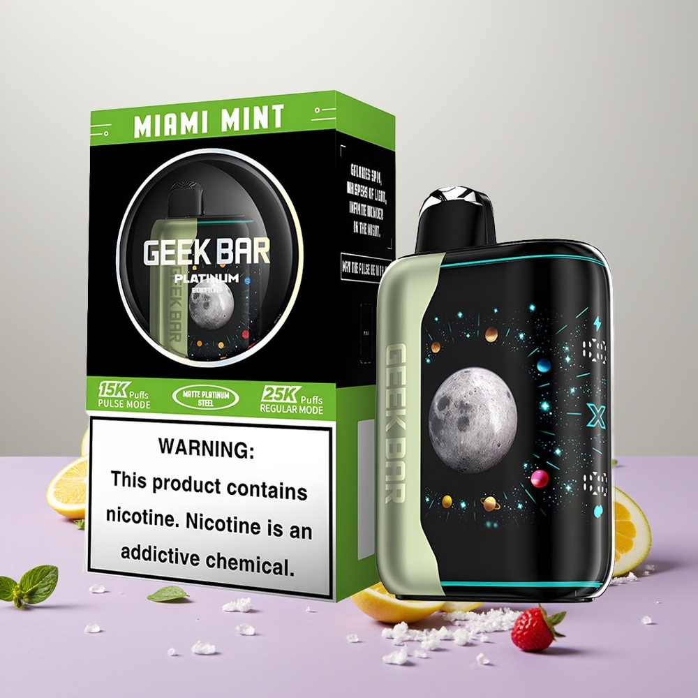 Wholesale Turkey GEEK BAR Platinum Edition 25000 Puffs Dual Mesh Miami Nanesi