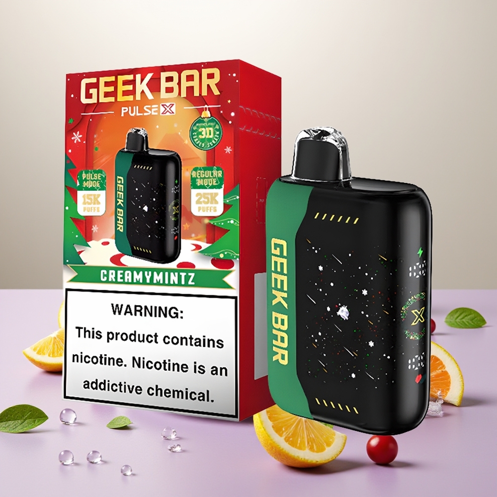 Wholesale Turkey GEEK BAR Pulse X 25000 Puffs 18mL USB Type-C Noel Sürümü
