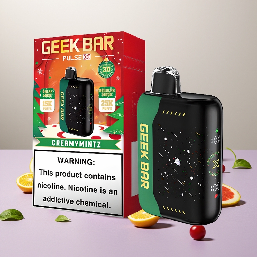 Wholesale Turkey GEEK BAR Pulse X 25000 Puffs 18mL USB Type-C Noel Sürümü