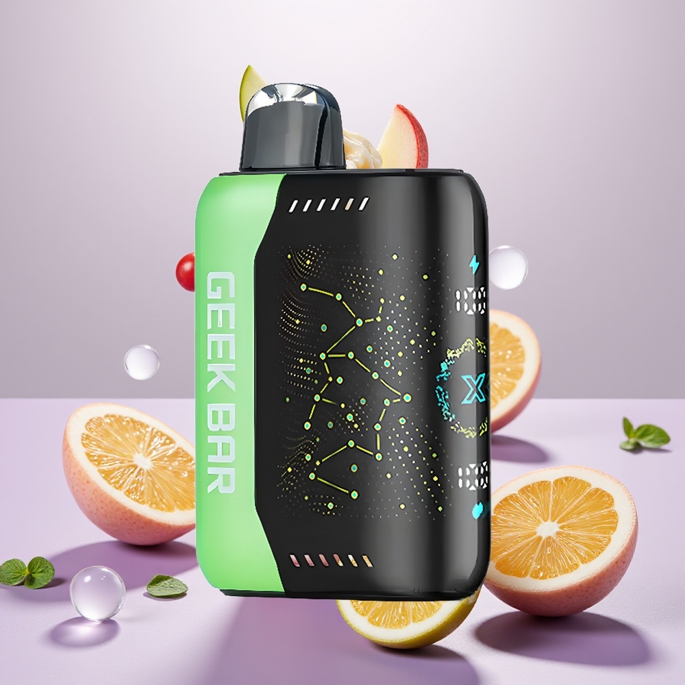 Wholesale Turkey GEEK BAR Pulse X 25000 Puffs 18mL USB Type-C Şeftali