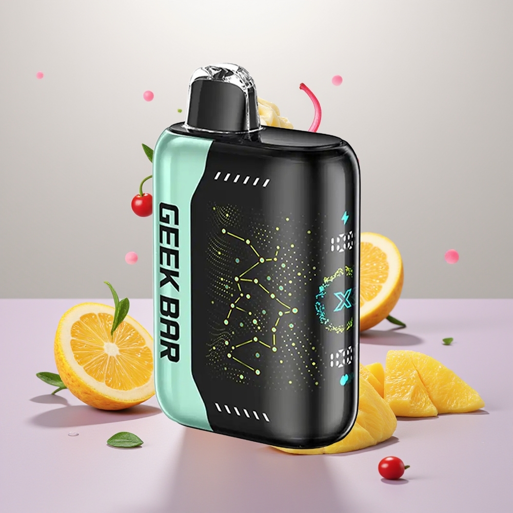 Wholesale Turkey GEEK BAR Pulse X 25000 Puffs 18mL USB Type-C Şeftali