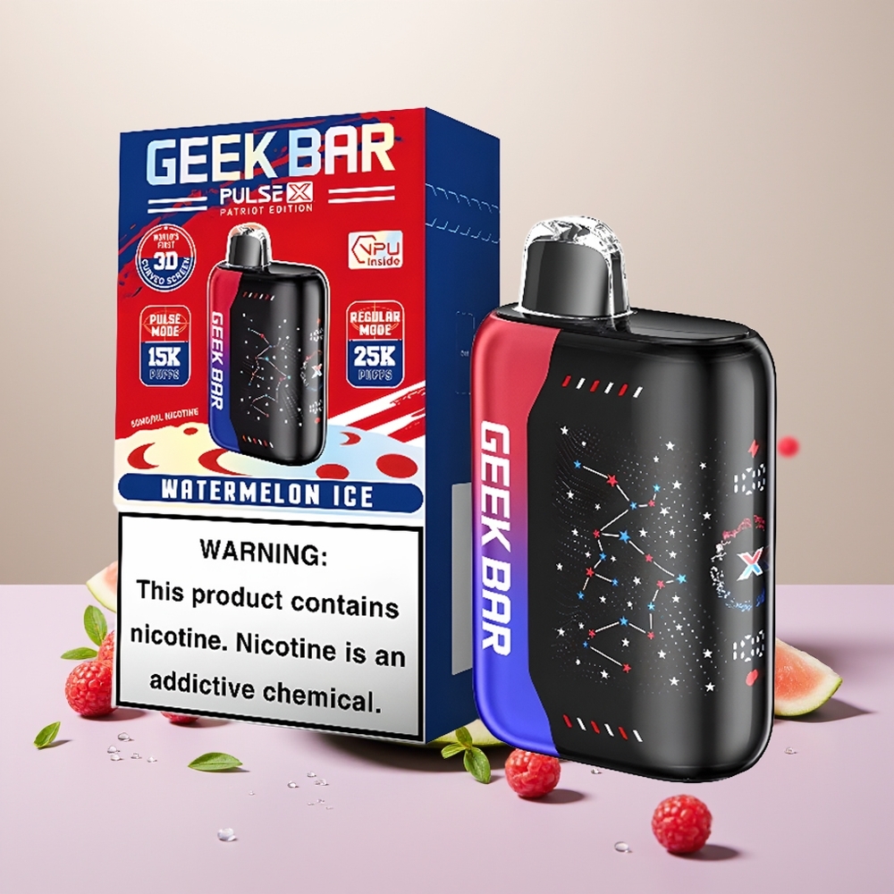 Wholesale Turkey GEEK BAR Pulse X 25000 Puffs 18mL Vatansever Çeşnileri