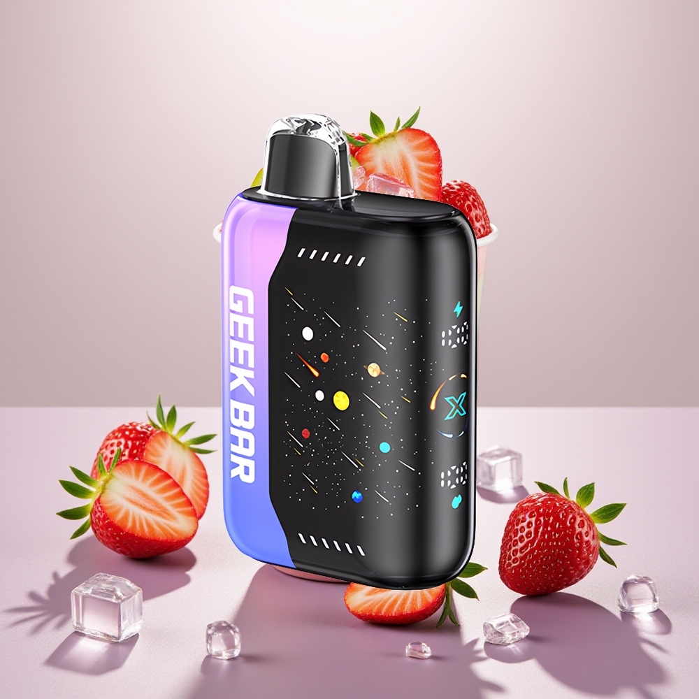 Wholesale Turkey GEEK BAR Pulse X 42K Puffs 5% Nikotin Çift Mesh Coil Meteor Edition Çilek Kivi Buz