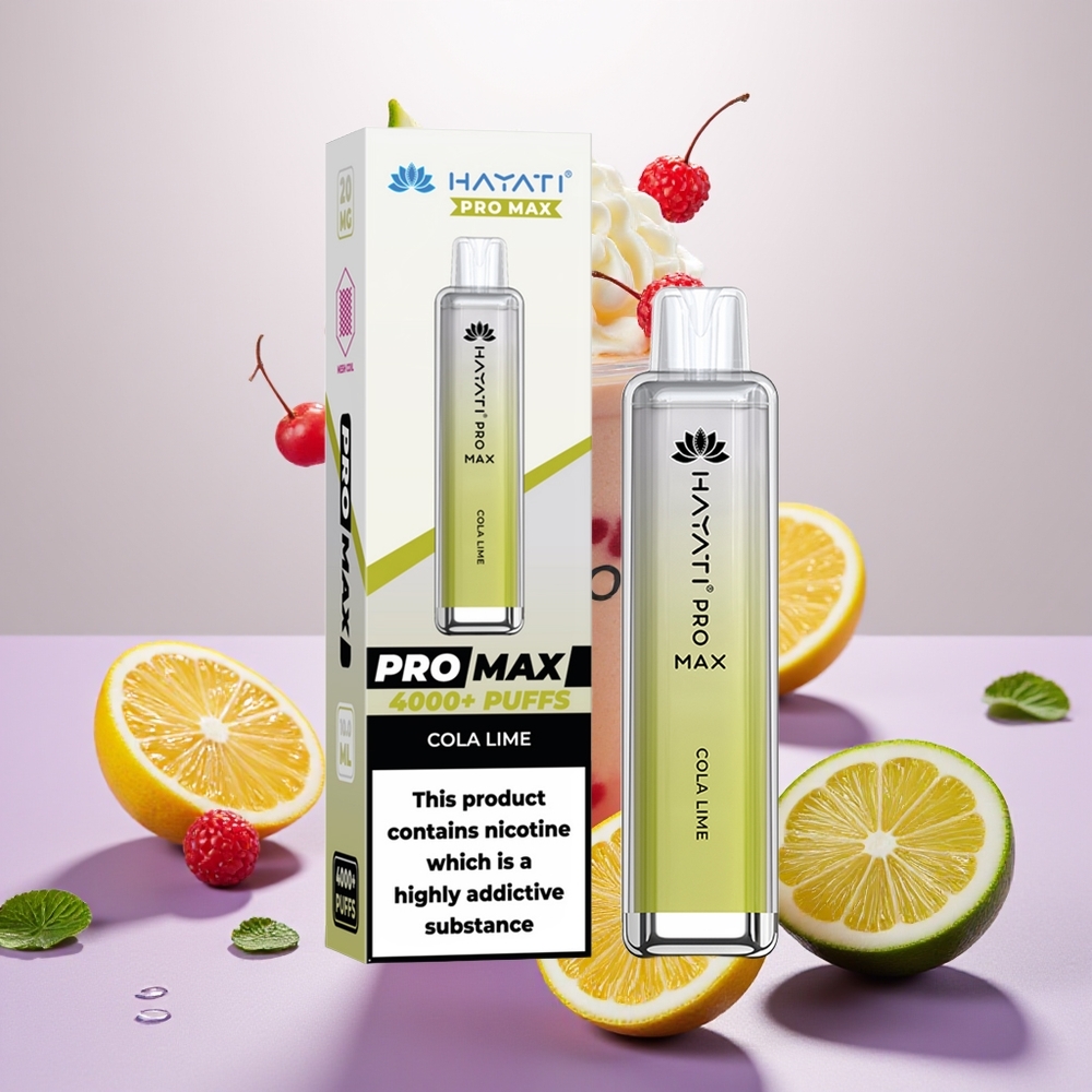 Wholesale Turkey Hayati Pro Max 4000 Puf 1400mAh Kola Limon