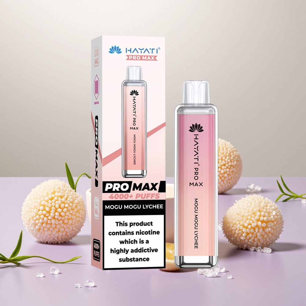 Wholesale Turkey Hayati Pro Max 4000 Puf 1400mAh Lychee Mogu Mogu