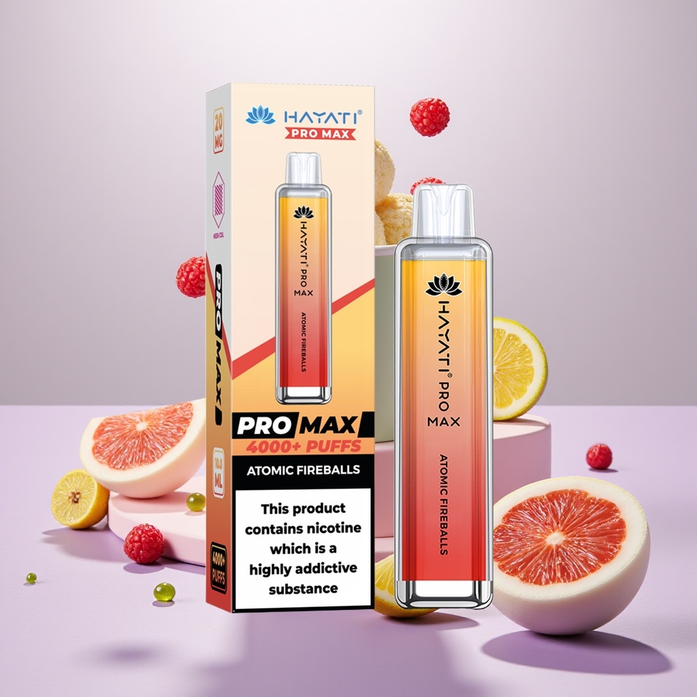 Wholesale Turkey Hayati Pro Max 4000 Puf 1400mAh Çift 1.1 Ohm Mesh Coil Ateş Topu