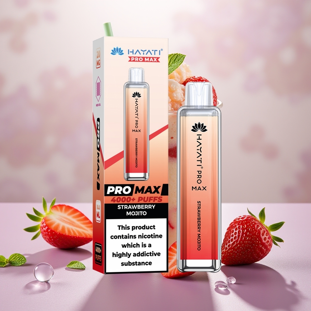 Wholesale Turkey Hayati Pro Max 4000 Puf 1400mAh Çilek Mojito
