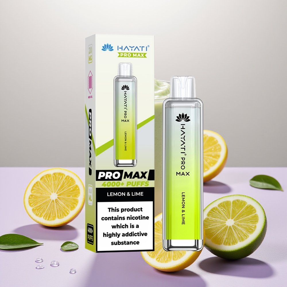 Wholesale Turkey Hayati Pro Max 4000 Puf Şarj Edilebilir Limon & Lime