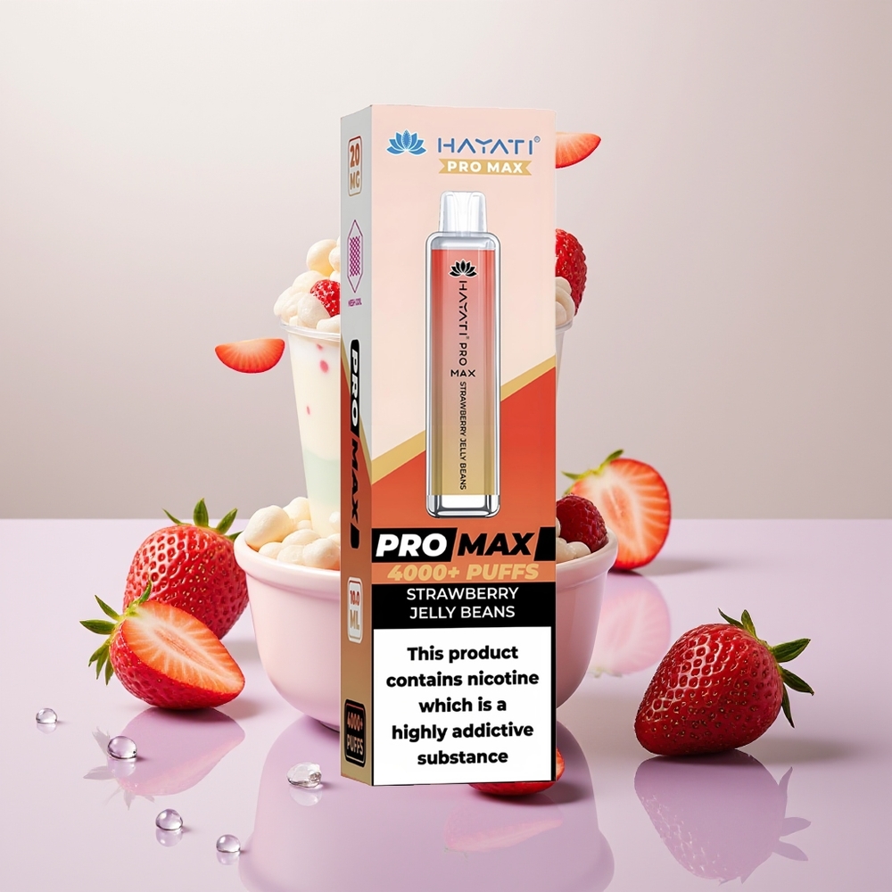 Wholesale Turkey Hayati Pro Max 4000 Puf Çilekli Jöle Şekerleri 2% 5% Nikotin