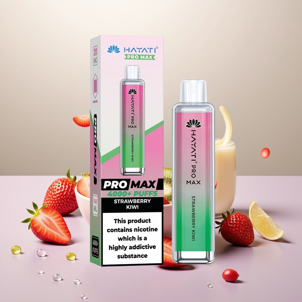 Wholesale Turkey Hayati Pro Max 4000 Puff 1400mAh Çilek Kivi Tek Kullanımlık Vape