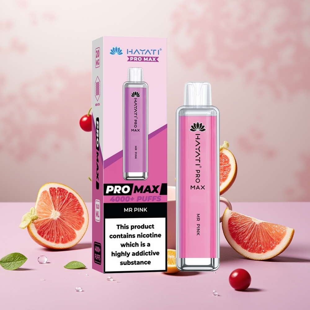Wholesale Turkey Hayati Pro Max 4000 Puff Şarj Edilebilir Bay Pink