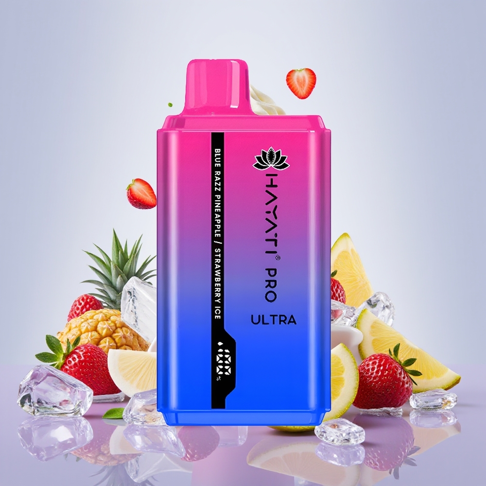Wholesale Türkiye Hayati Pro Ultra 15000 Puff 24ml Mavi Ahudulu Ananas Çilek Buz