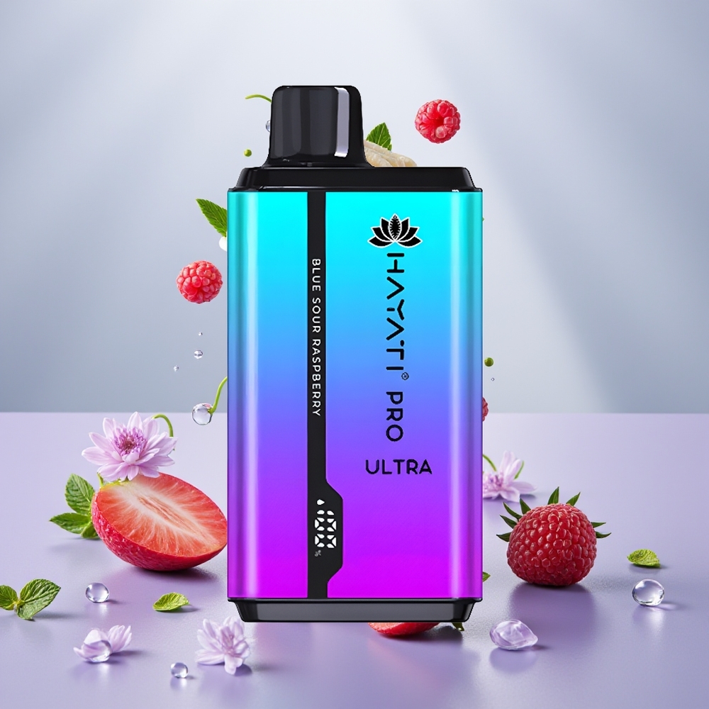 Wholesale Turkey Hayati Pro Ultra 15000 Puff 24ml Mavi Ekşi Ahududu