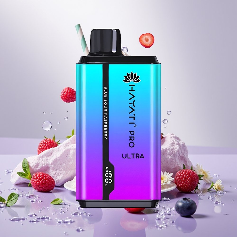 Wholesale Turkey Hayati Pro Ultra 15000 Puff 850mAh Mavi Böğürtlen Ahududu Nane Mentollü