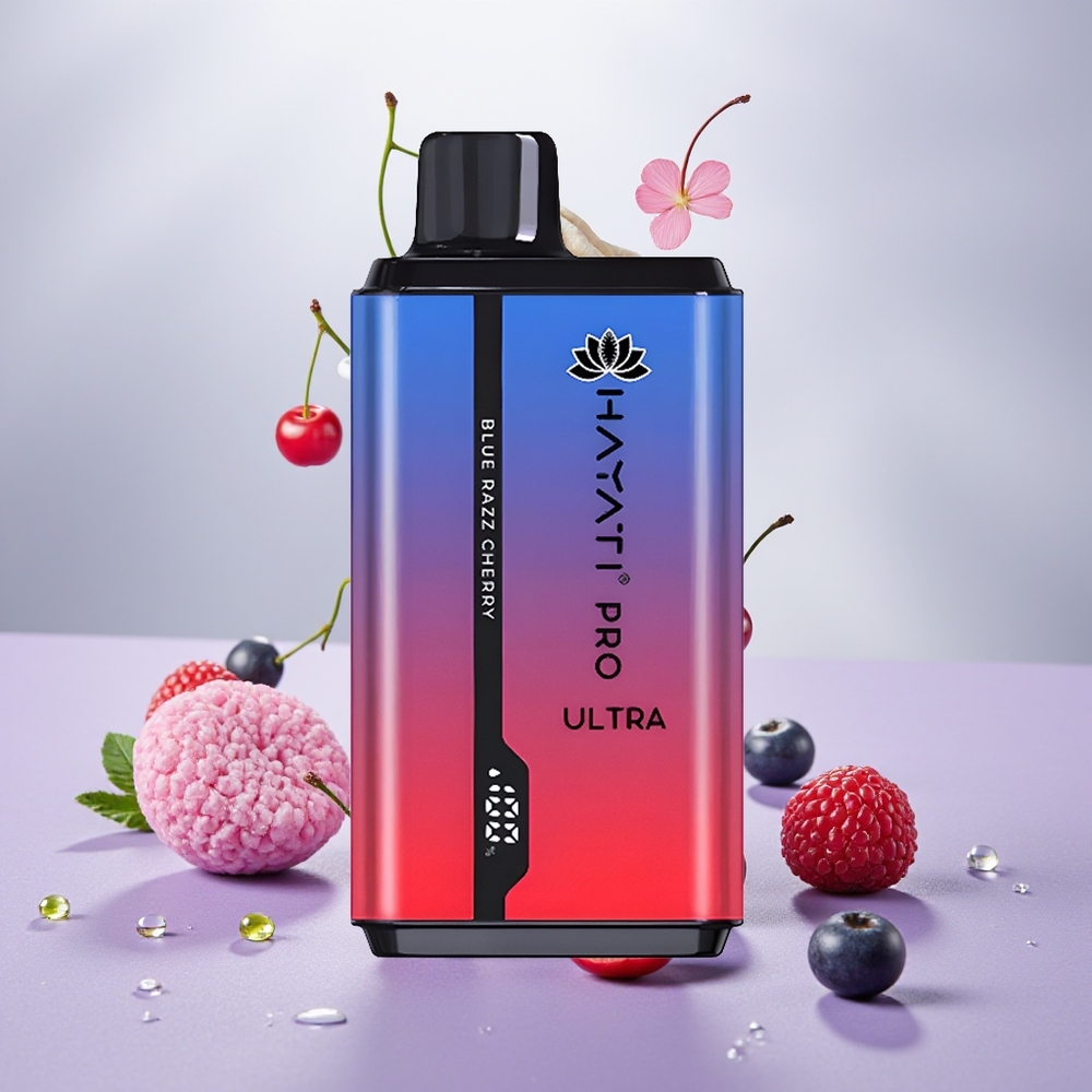 Wholesale Turkey Hayati Pro Ultra 15000 Puffs 24ml Mavi Ahududu Kiraz