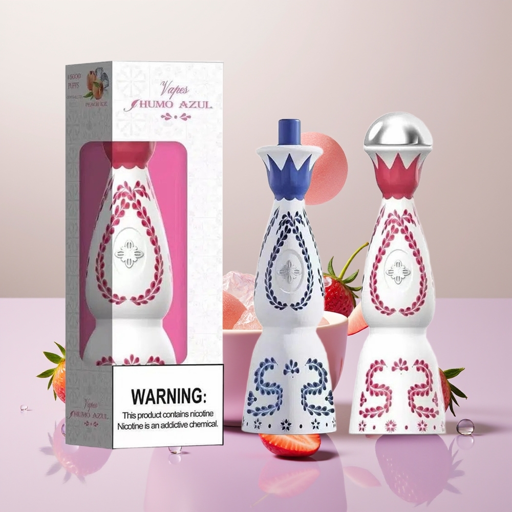 Wholesale Turkey HUMO Azul 15000 Puffs 20mL 5% Nikotin Çilekli Bubble Gum