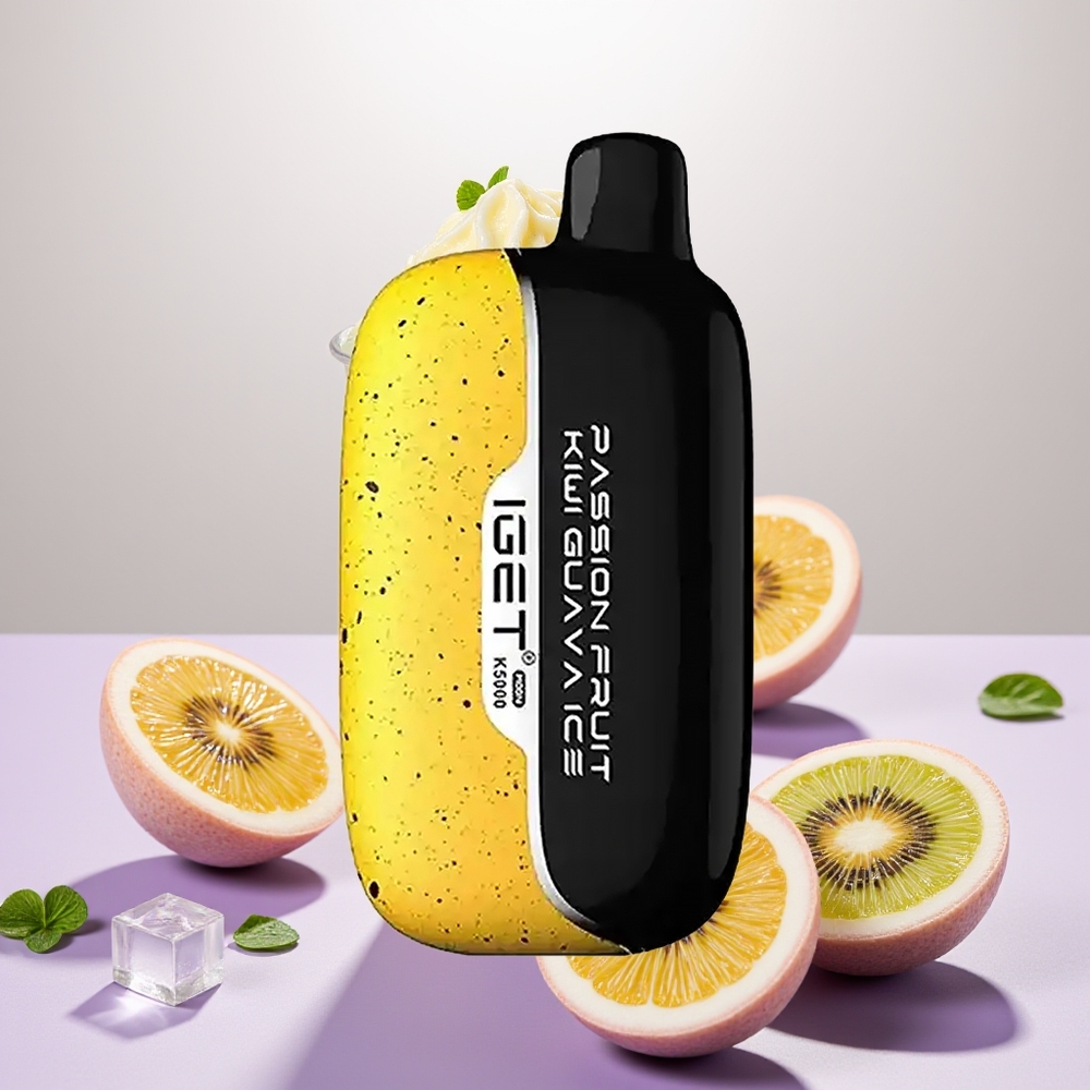 Wholesale Turkey IGET Moon K5000 5000 Puffs 81.5 g Passion Fruit Kiwi Guava Ice