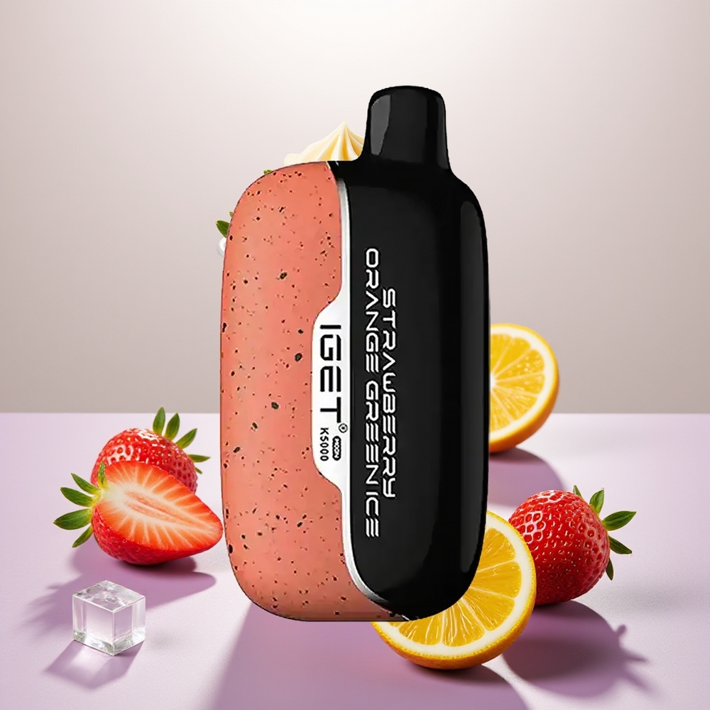 Wholesale Turkey IGET Moon K5000 5000 Puffs PC Çilek Portakal Yeşil Buz Tek Kullanımlık Vape