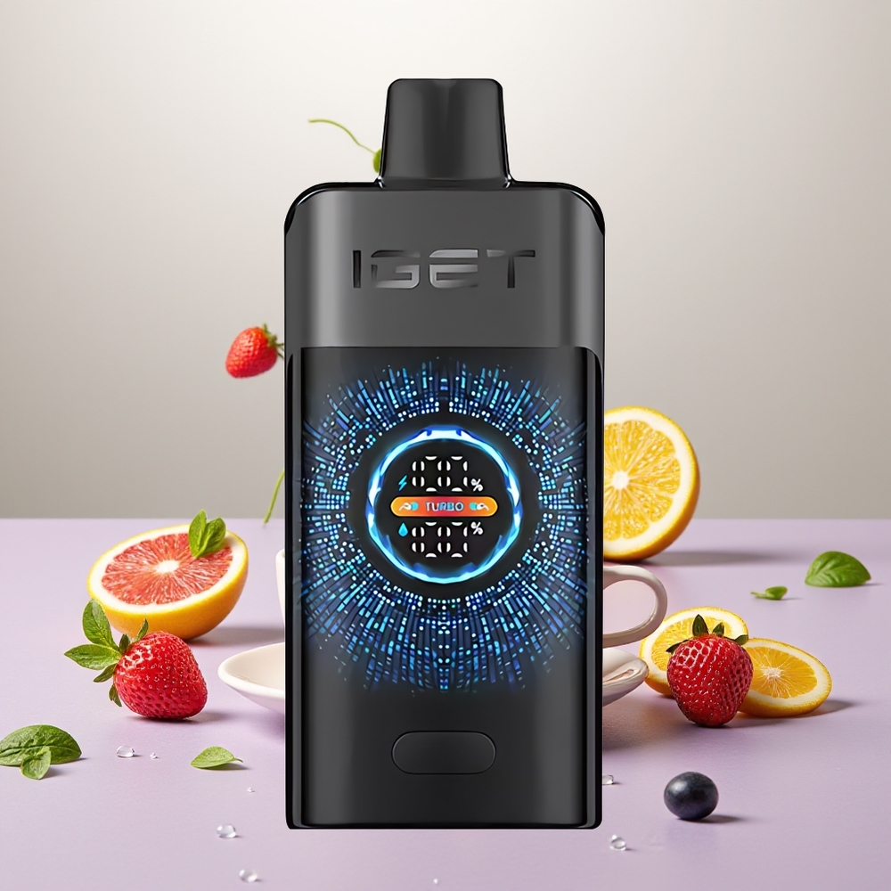 Wholesale Turkey IGET ONE 12000 Puffs 2700 mAh Büyük Kavisli Renkli Ekran Black Forest