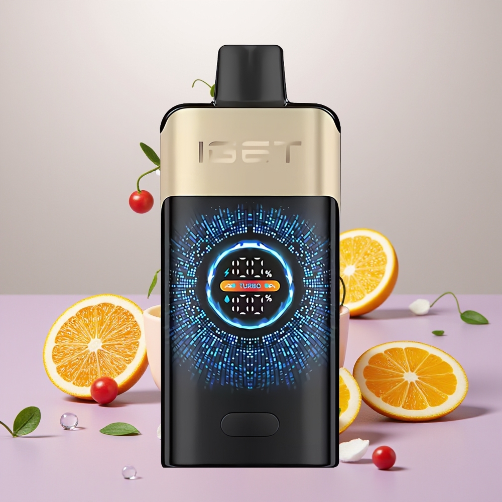 Wholesale Turkey IGET ONE 12000 Puffs 2700 mAh Large Curved Color Screen Tropikal Portakal Canavarı