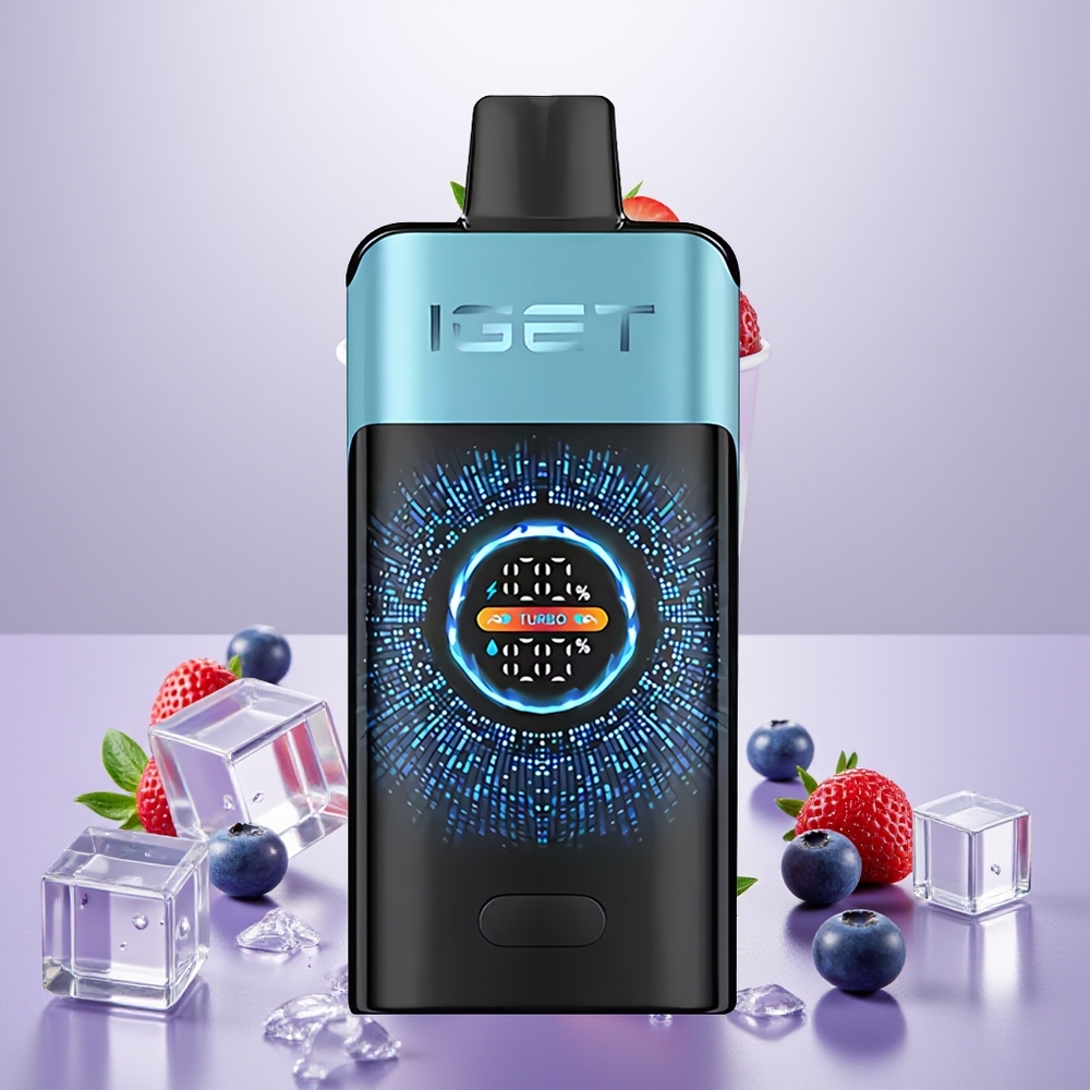 Wholesale Turkey IGET ONE 12000 Puffs 2700 mAh Large Curved Color Screen Yaban Mersini Buz