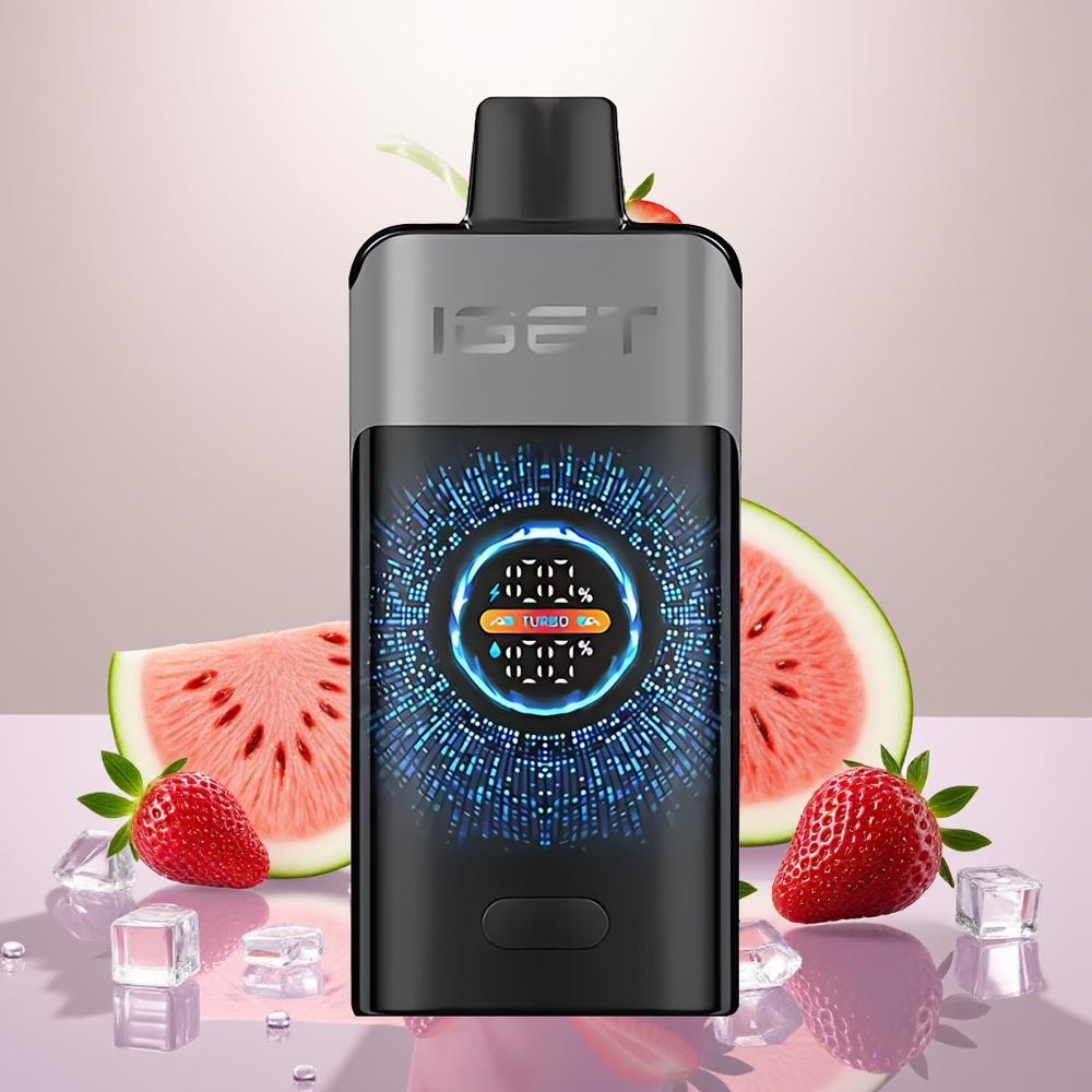Wholesale Turkey IGET ONE 12000 Puffs 2700 mAh Large Curved Color Screen Çilek Karpuz Buz