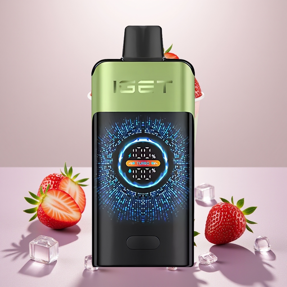 Wholesale Turkey IGET ONE 12000 Puffs 2700 mAh Large Curved Color Screen Çilek Kivi Buz