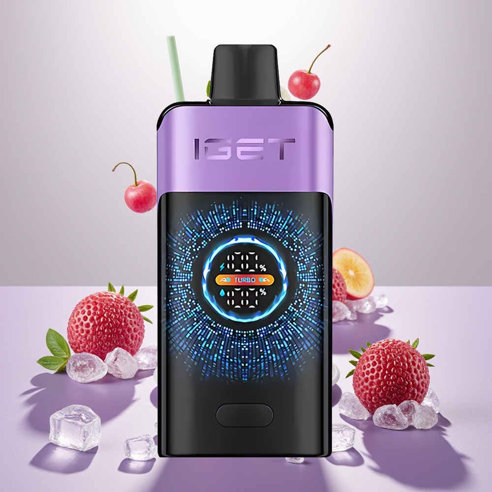 Wholesale Turkey IGET ONE 12000 Puffs 2700 mAh Large Curved Color Screen Üzüm Buzu
