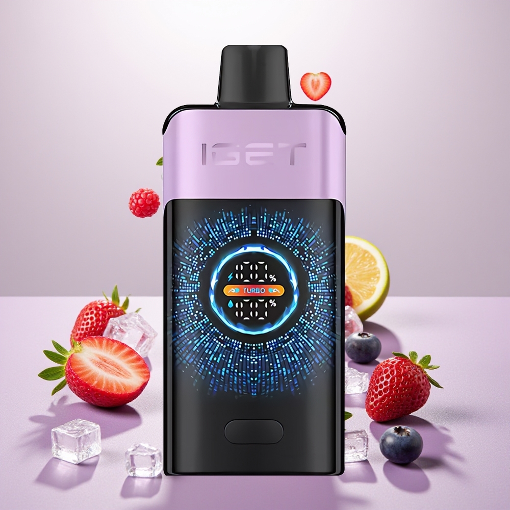 Wholesale Turkey IGET ONE 12000 Puffs 2700 mAh Renkli Ekran Karışık Meyveler Buzlu Tek Kullanımlık Vape
