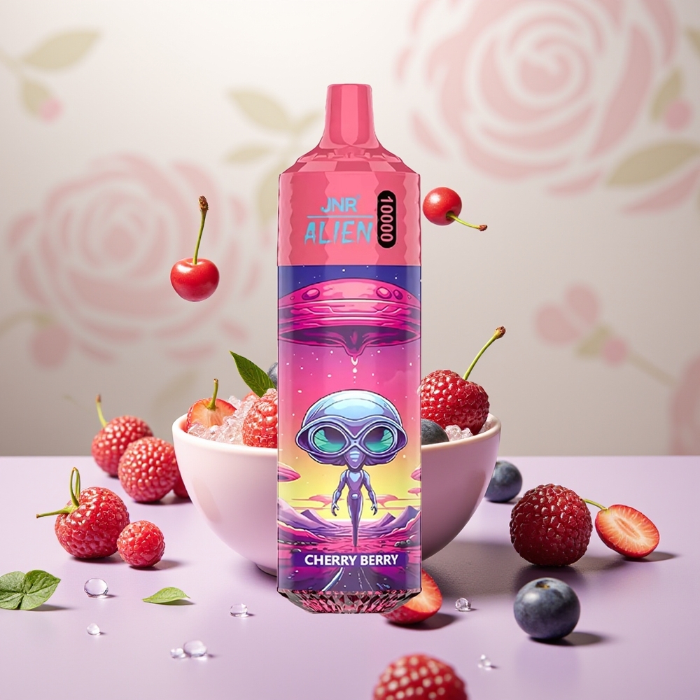 Wholesale Turkey JNR Alien 10000 Puffs 850mAh LED Vişne Böğürtlen